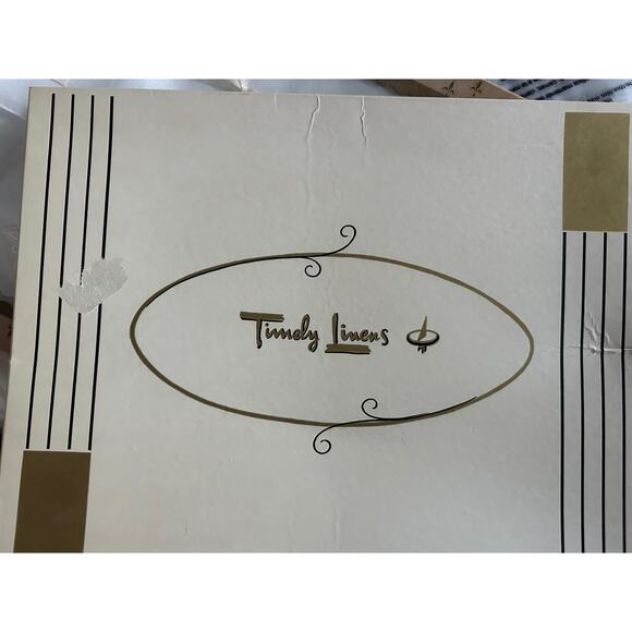 Timely Linens 5 Piece Tea Set White Sealed NIP - Picture 4 of 7